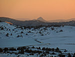 Mt Starr King, Evelyn Lake at sunset