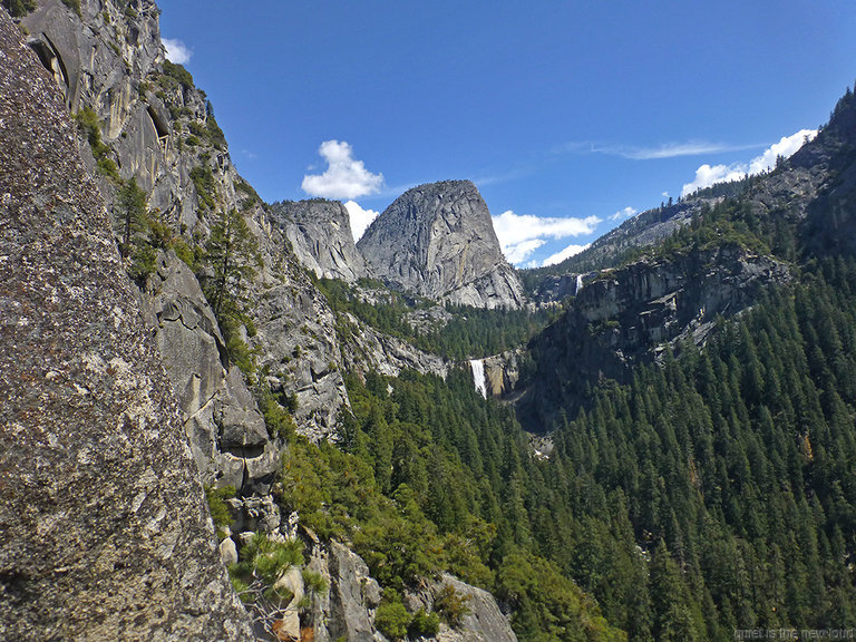 Mt Broderick, Liberty Cap, Nevada Falls, Vernal Falls