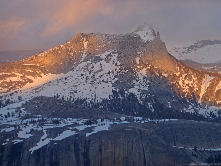 Cathedral Peak at sunset