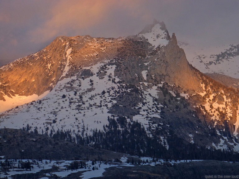 Cathedral Peak at sunset