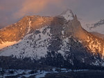 Cathedral Peak at sunset