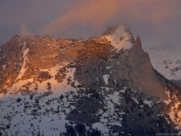 Cathedral Peak at sunset