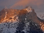 Cathedral Peak at sunset