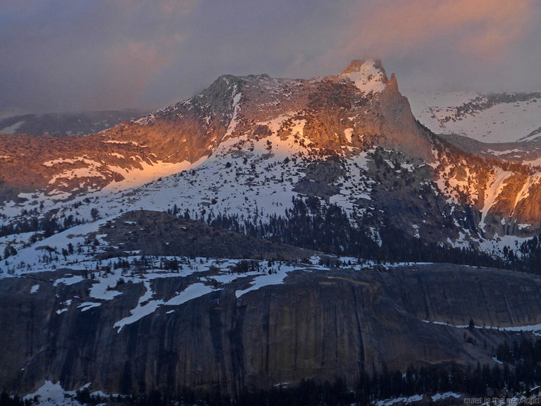 Cathedral Peak at sunset