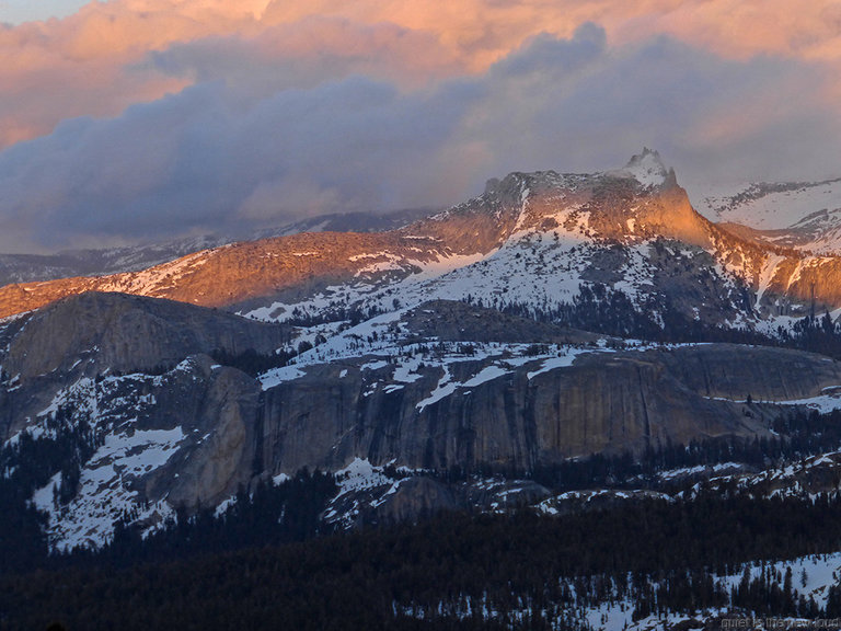 Cathedral Peak at sunset