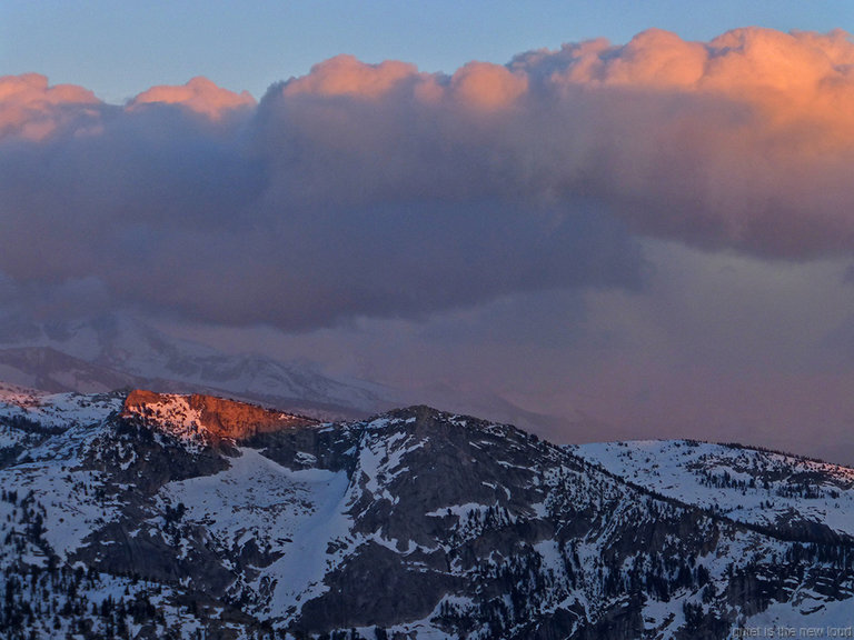 Tenaya Peak at sunset