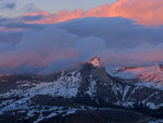 Cathedral Peak at sunset