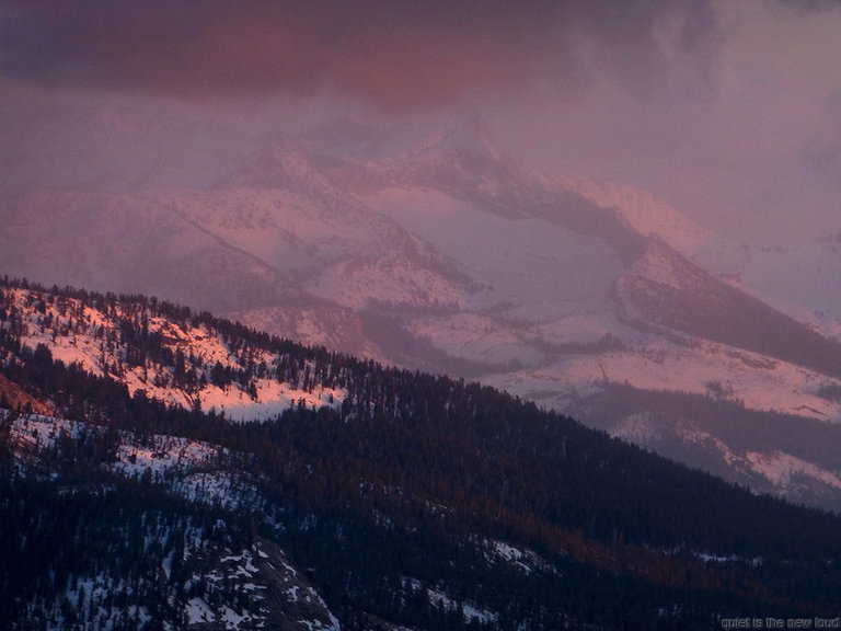 Clark Range at sunset