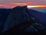 Half Dome at sunset