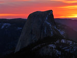 Half Dome at sunset