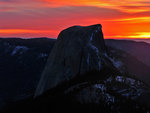 Half Dome at sunset