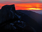 Half Dome at sunset