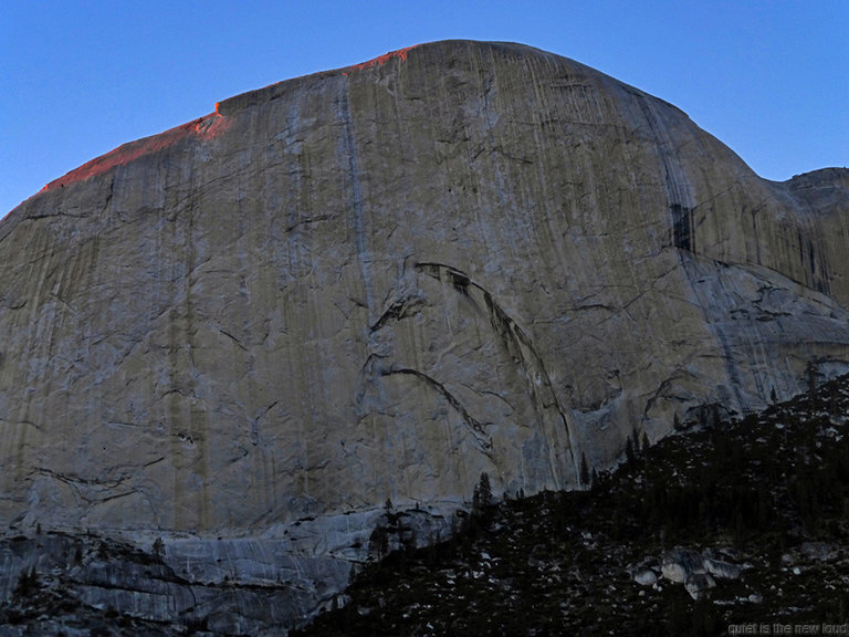 Half Dome at sunset