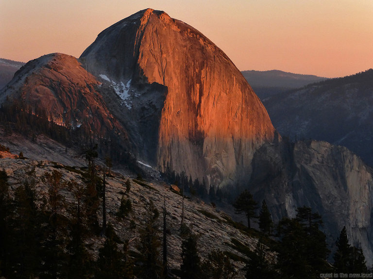 Half Dome at sunset