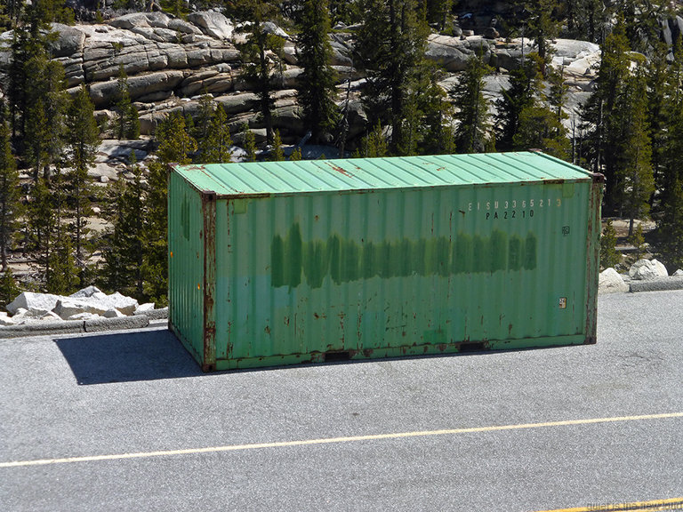 Container at Olmsted Point
