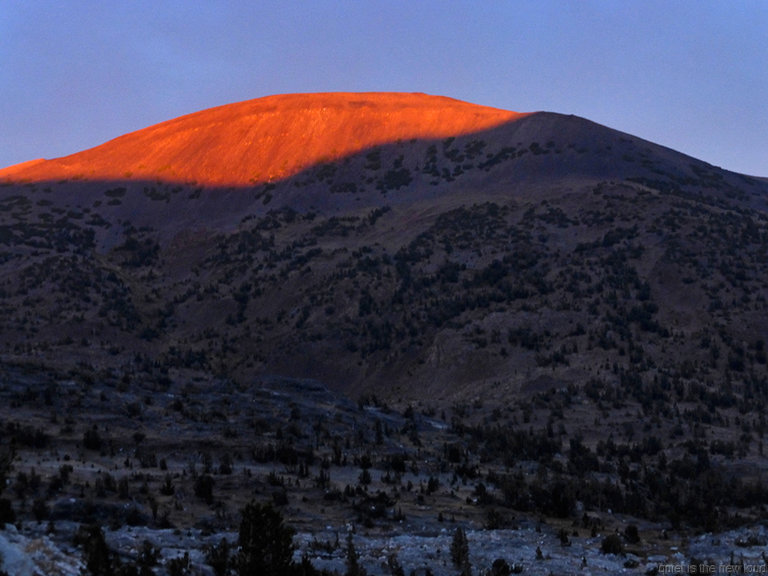 Tioga Crest at sunset