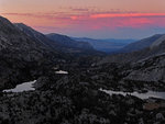 Little Lakes Valley at sunset
