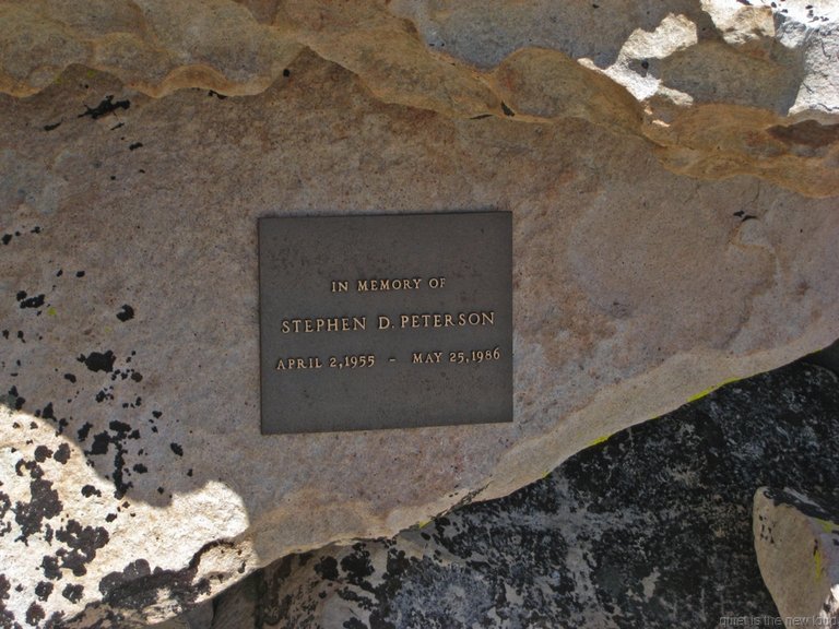 Memorial Plaque on Mt. Althuski