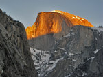 Half Dome at sunset