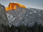 Half Dome at sunset