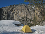 Campsite on top of Yosemite Falls