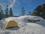 Campsite on top of Yosemite Falls