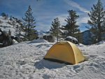 Campsite on top of Yosemite Falls