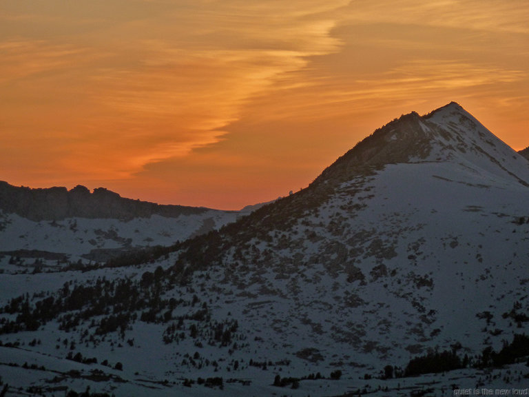 Reymann Peak at sunset